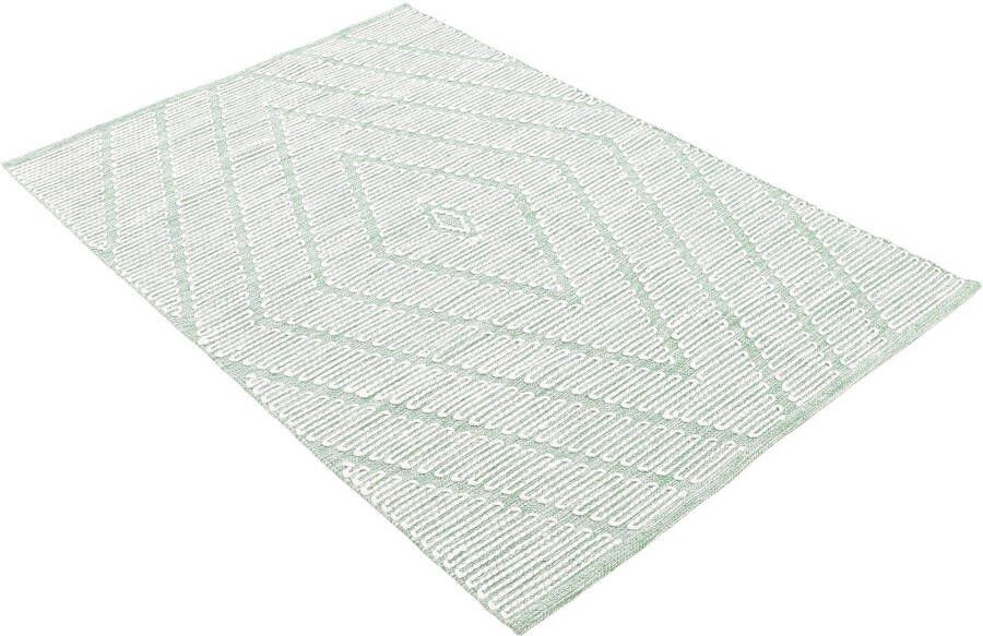Carpetfine Vloerkleed Kelim Durry Handgeweven geometrisch hoog-laag effect handgeweven 100% katoen - Foto 7