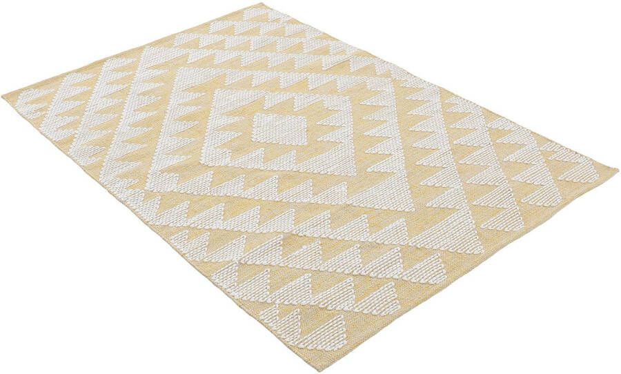 Carpetfine Vloerkleed Kelim Durry Handgeweven geometrisch hoog-laag effect handgeweven 100% katoen - Foto 7