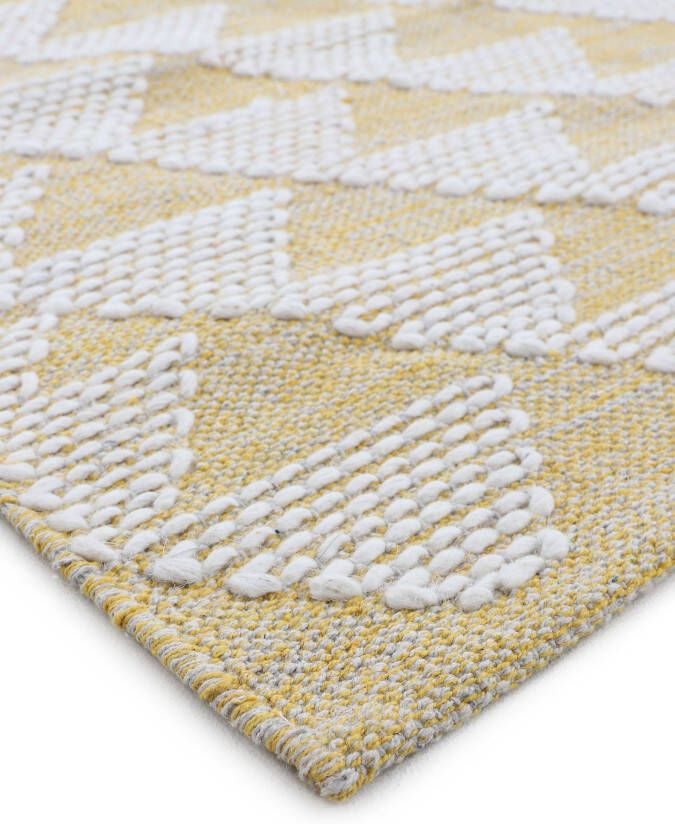 Carpetfine Vloerkleed Kelim Durry Handgeweven geometrisch hoog-laag effect handgeweven 100% katoen - Foto 5