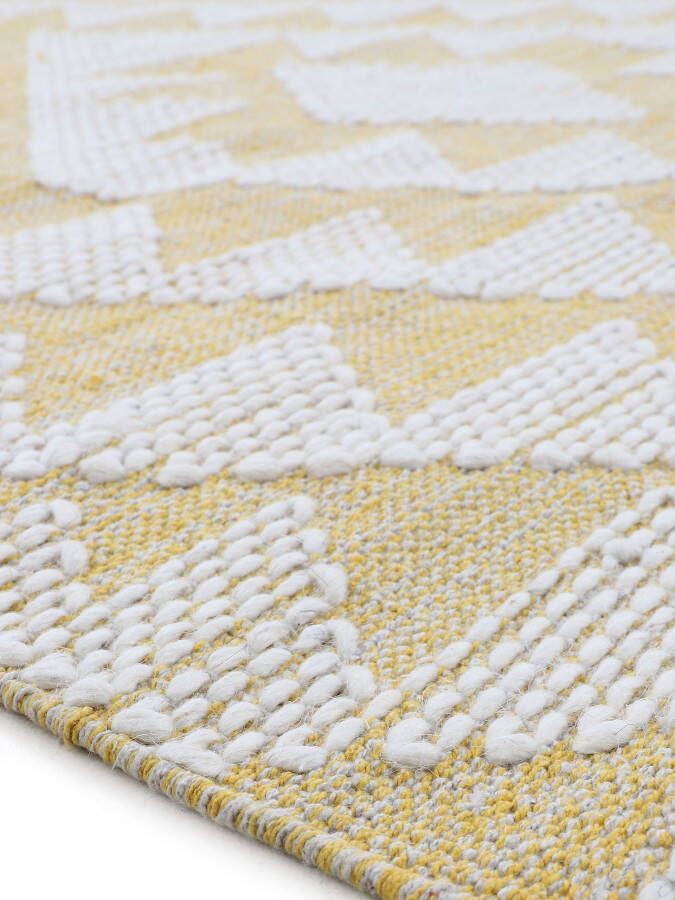 Carpetfine Vloerkleed Kelim Durry Handgeweven geometrisch hoog-laag effect handgeweven 100% katoen - Foto 3