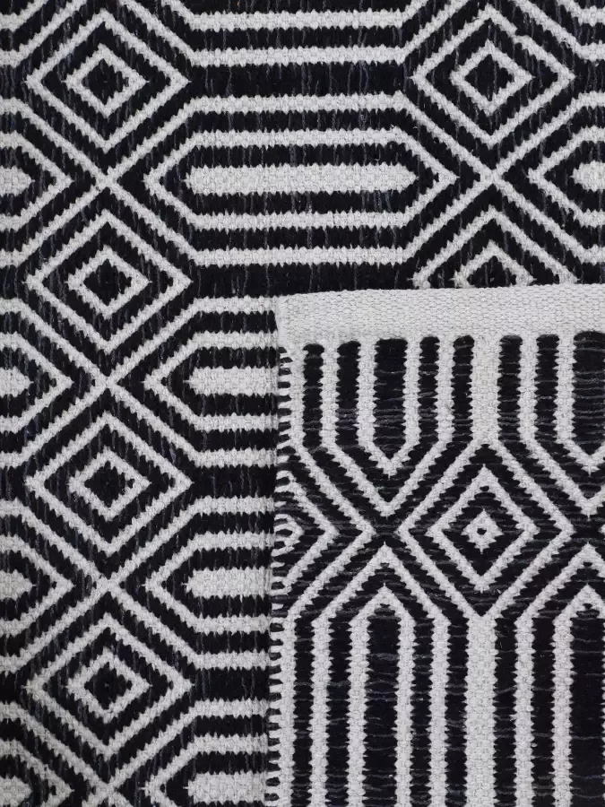 Carpetfine Vloerkleed Kelim Oregan Tweezijdig te gebruiken kleed van puur katoen woonkamer - Foto 2