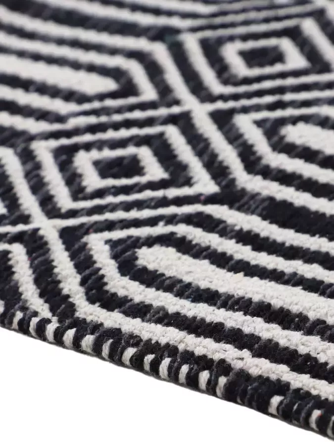 Carpetfine Vloerkleed Kelim Oregan Tweezijdig te gebruiken kleed van puur katoen woonkamer - Foto 4