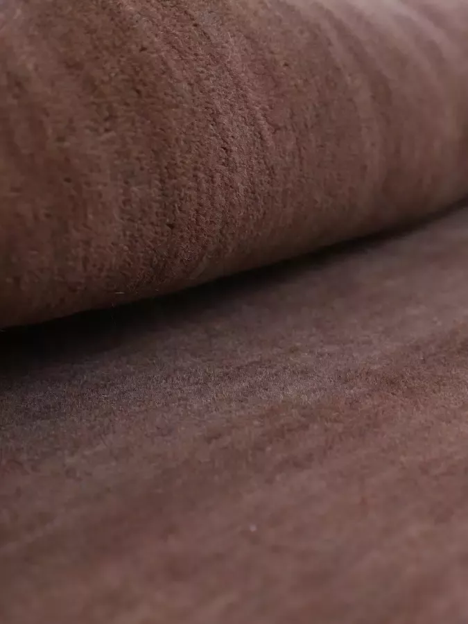 Carpetfine Wollen kleed Gabbeh uni zuivere wol met de hand geweven gabbeh loom diermotief ook als loper