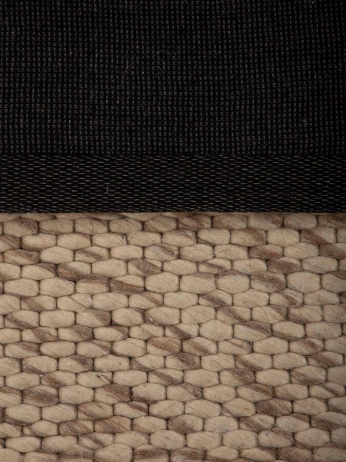 Carpetfine Wollen kleed Sina grove structuur tijdloos design 100% wol woonkamer - Foto 2