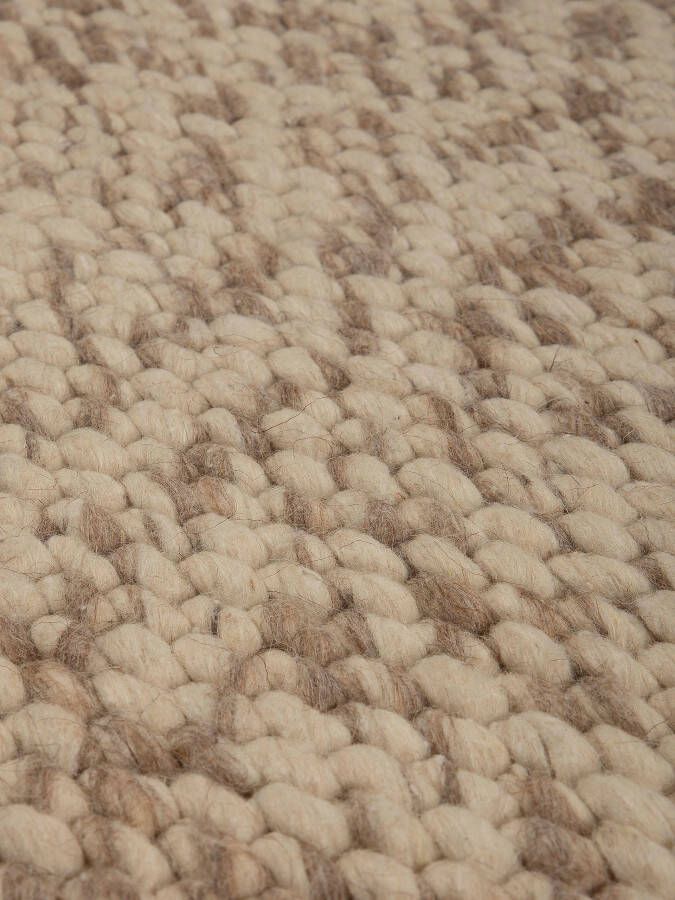 Carpetfine Wollen kleed Sina grove structuur tijdloos design 100% wol woonkamer - Foto 4