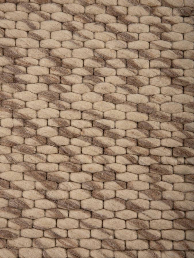 Carpetfine Wollen kleed Sina grove structuur tijdloos design 100% wol woonkamer - Foto 5