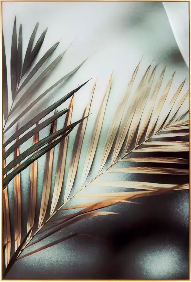 Casablanca by Gilde Artprint op acrylglas Bild Goldener Farn (1 stuk)