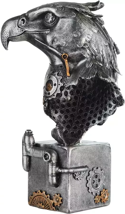 Casablanca by Gilde Dierfiguur Sculptuur Steampunk Eagle met koperkleurige elementen (1 stuk) - Foto 3