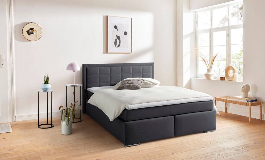 COLLECTION AB Boxspring Athena naar keuze met bedkist incl. topmatras bij uitvoering met matras in hardheden h2 h3 h4 - Foto 6