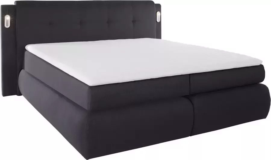 COLLECTION AB Boxspring Borna inclusief bedkist ledverlichting en topmatras - Foto 7