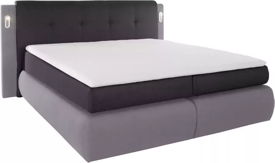 COLLECTION AB Boxspring Borna inclusief bedkist ledverlichting en topmatras - Foto 5