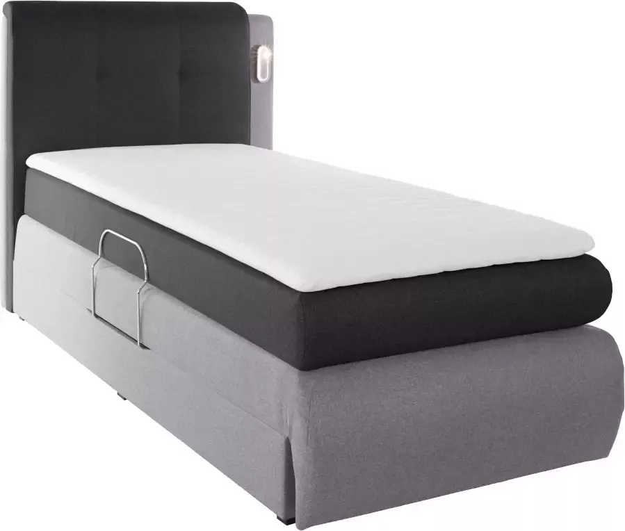 COLLECTION AB Boxspring Borna inclusief bedkist ledverlichting en topmatras - Foto 1