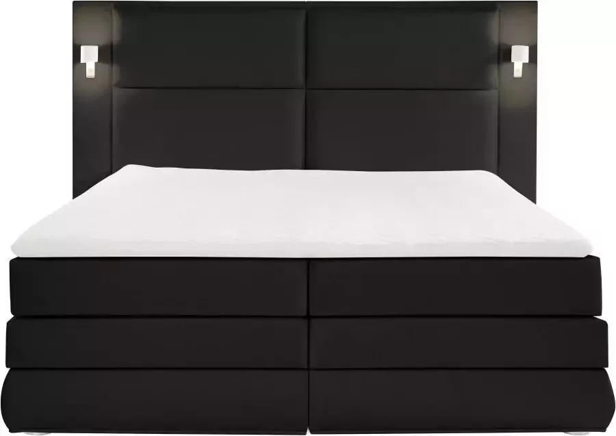 COLLECTION AB Boxspring Copenhagen inclusief bedkist topmatras naar keuze met ledverlichting - Foto 3