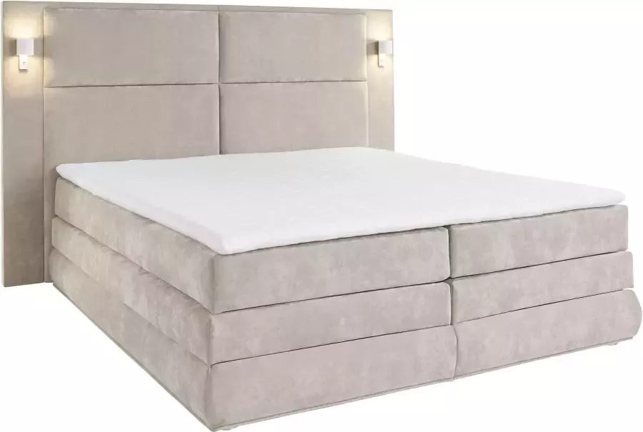 COLLECTION AB Boxspring Copenhagen inclusief bedkist topmatras naar keuze met ledverlichting - Foto 7