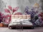 Consalnet Vliesbehang Violette planten beton - Thumbnail 4