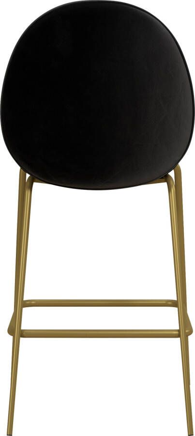 CosmoLiving by Cosmopolitan Barkruk Astor Zacht verdikte zitting en rugleuning messingkleurig frame zithoogte 63 cm (1 stuk) - Foto 7