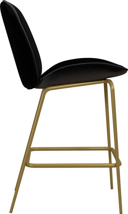 CosmoLiving by Cosmopolitan Barkruk Astor Zacht verdikte zitting en rugleuning messingkleurig frame zithoogte 63 cm (1 stuk) - Foto 6