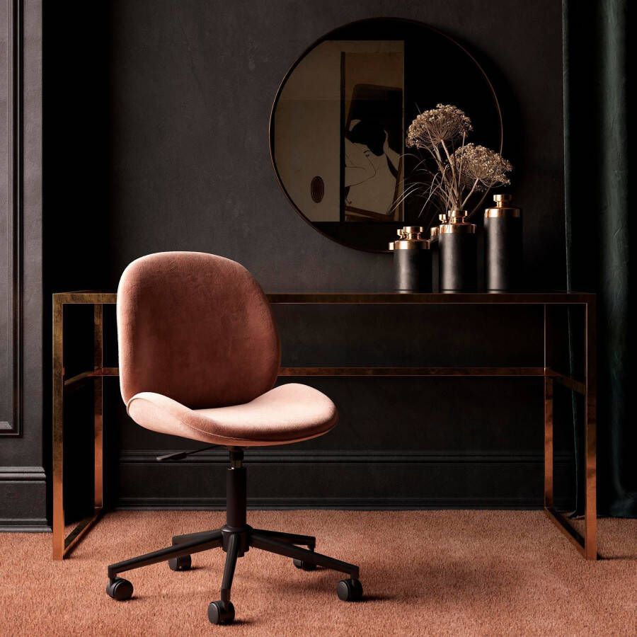 CosmoLiving by Cosmopolitan Bureaustoel Astor 360° draaifunctie metalen frame zithoogte 43-54 cm (1 stuk)