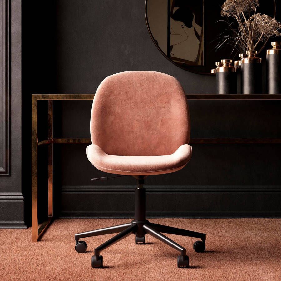 CosmoLiving by Cosmopolitan Bureaustoel Astor 360° draaifunctie metalen frame zithoogte 43-54 cm (1 stuk) - Foto 2