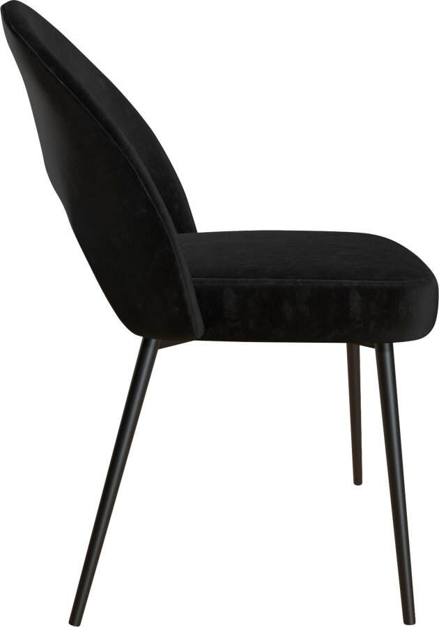 CosmoLiving by Cosmopolitan Eetkamerstoel Astor Zacht verdikte zitting en rugleuning messingkleurig frame zithoogte 47 cm (1 stuk) - Foto 13
