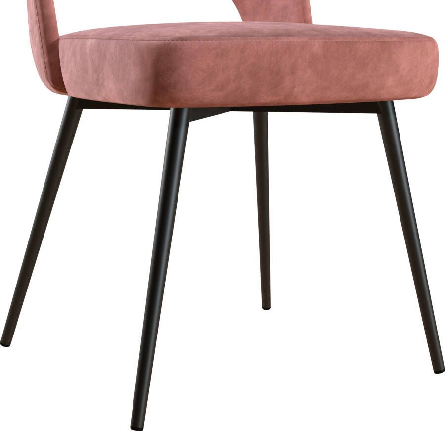 CosmoLiving by Cosmopolitan Eetkamerstoel Astor Zacht verdikte zitting en rugleuning messingkleurig frame zithoogte 47 cm (1 stuk) - Foto 7