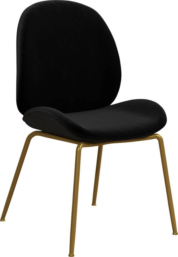 CosmoLiving by Cosmopolitan Eetkamerstoel Astor Zacht verdikte zitting en rugleuning messingkleurig frame zithoogte 47 cm (1 stuk) - Foto 15