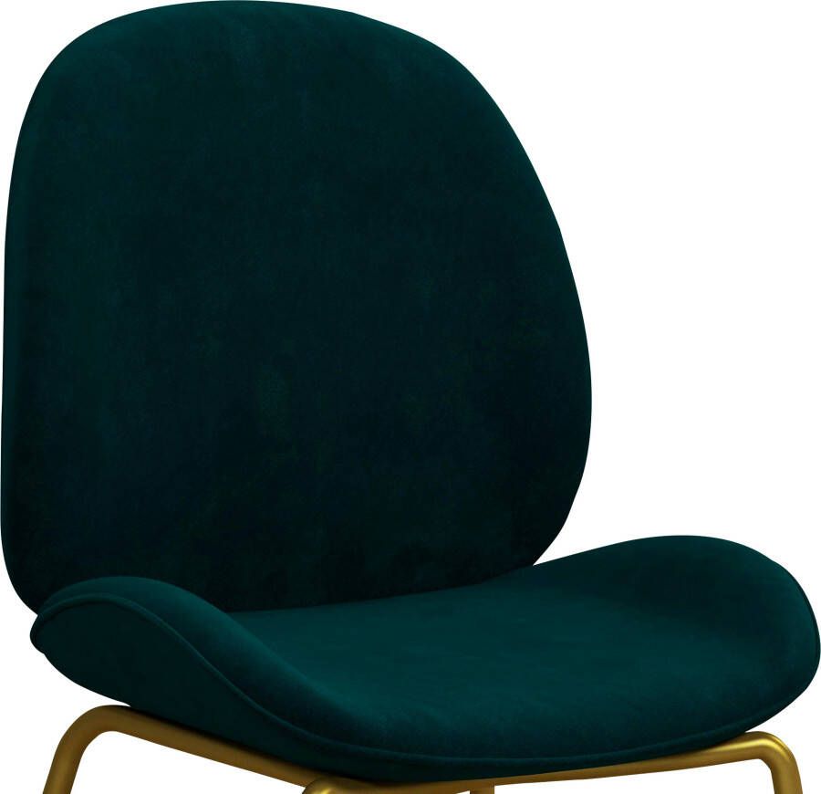 CosmoLiving by Cosmopolitan Eetkamerstoel Astor Zacht verdikte zitting en rugleuning messingkleurig frame zithoogte 47 cm (1 stuk) - Foto 2
