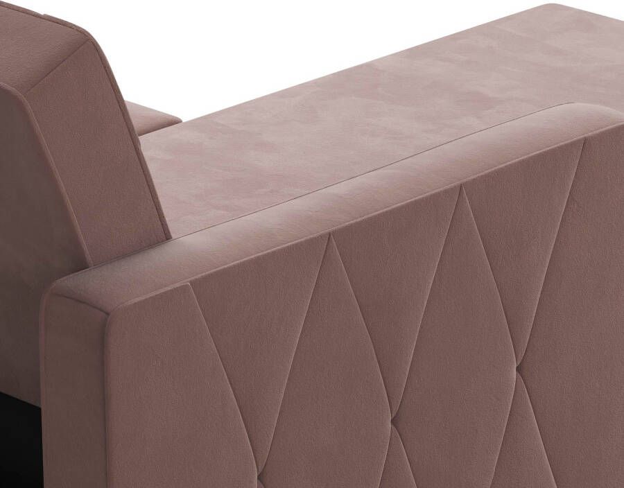 CosmoLiving by Cosmopolitan Hoekbank Liberty L-vorm met slaapfunctie récamier aan beide kanten te monteren zithoogte 43 cm - Foto 9