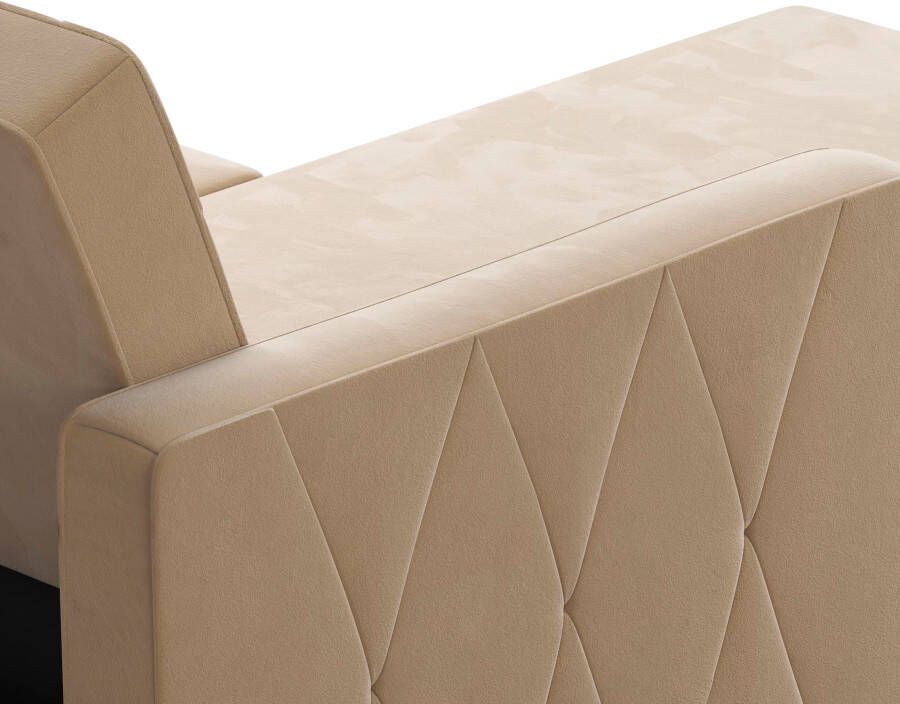 CosmoLiving by Cosmopolitan Hoekbank Liberty L-vorm met slaapfunctie récamier aan beide kanten te monteren zithoogte 43 cm - Foto 9