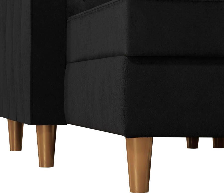 CosmoLiving by Cosmopolitan Hoekbank Liberty L-vorm met slaapfunctie récamier aan beide kanten te monteren zithoogte 43 cm - Foto 5