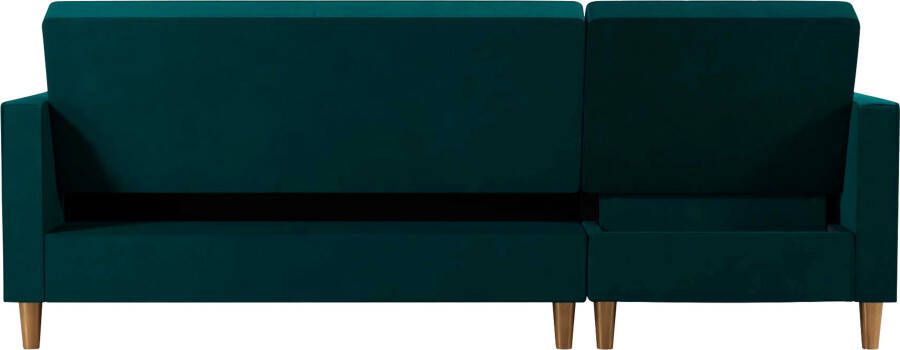 CosmoLiving by Cosmopolitan Hoekbank Liberty L-vorm met slaapfunctie récamier aan beide kanten te monteren zithoogte 43 cm - Foto 19