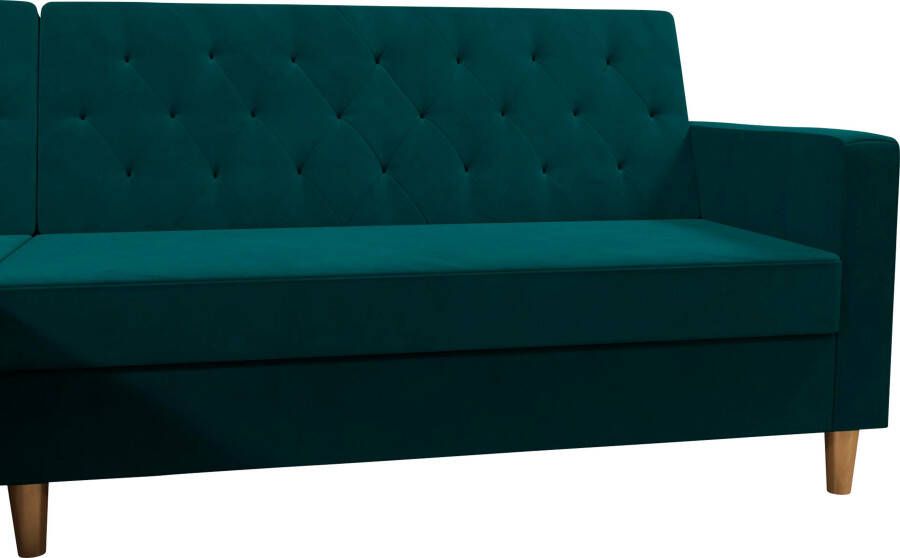 CosmoLiving by Cosmopolitan Hoekbank Liberty L-vorm met slaapfunctie récamier aan beide kanten te monteren zithoogte 43 cm - Foto 11