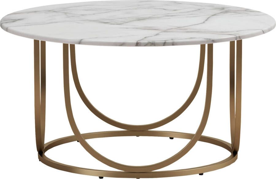 CosmoLiving by Cosmopolitan Salontafel Gwyneth van gemakkelijk te onderhouden mdf onderstel van metaal hoogte 41 cm - Foto 7