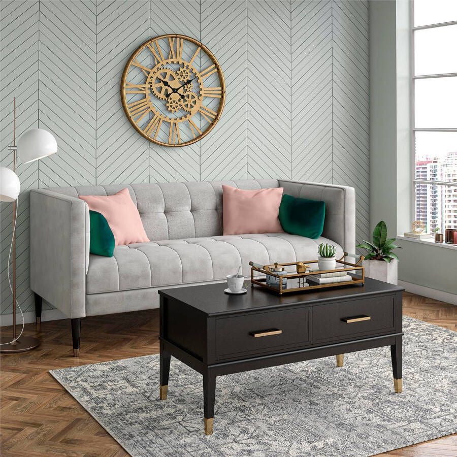 CosmoLiving by Cosmopolitan Salontafel Westerleigh Bergruimte van gemakkelijk te onderhouden mdf poten van massief hout hoogte 51-76 cm - Foto 2