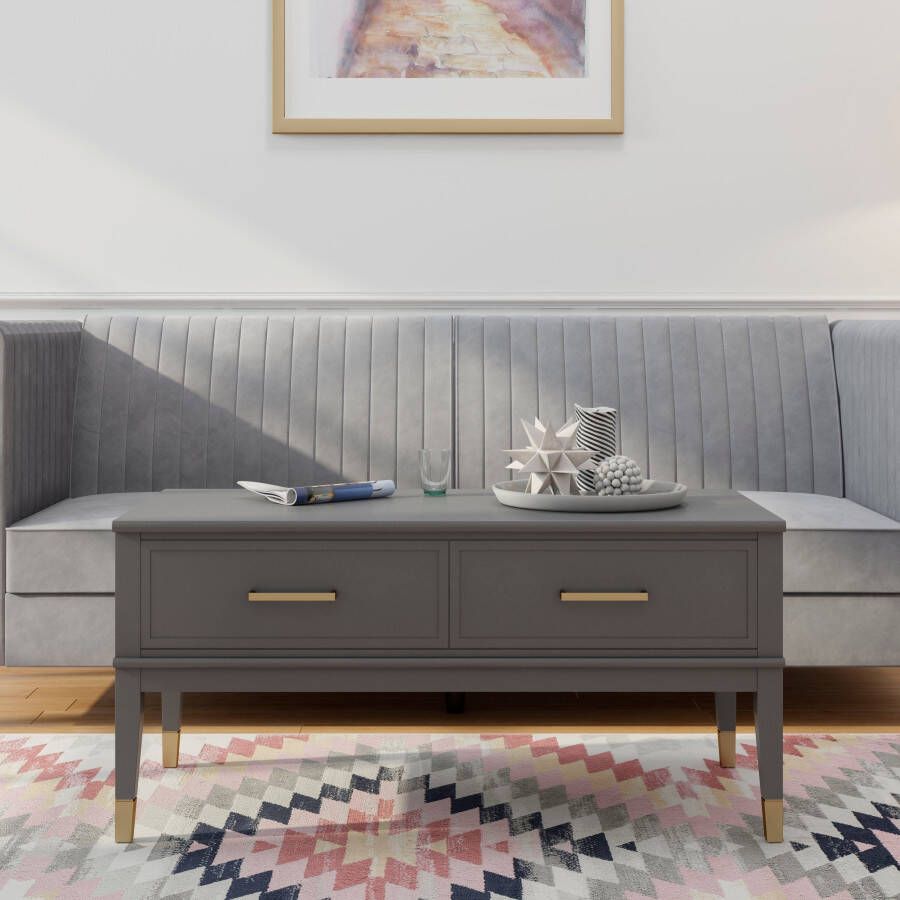 CosmoLiving by Cosmopolitan Salontafel Westerleigh Bergruimte van gemakkelijk te onderhouden mdf poten van massief hout hoogte 51-76 cm