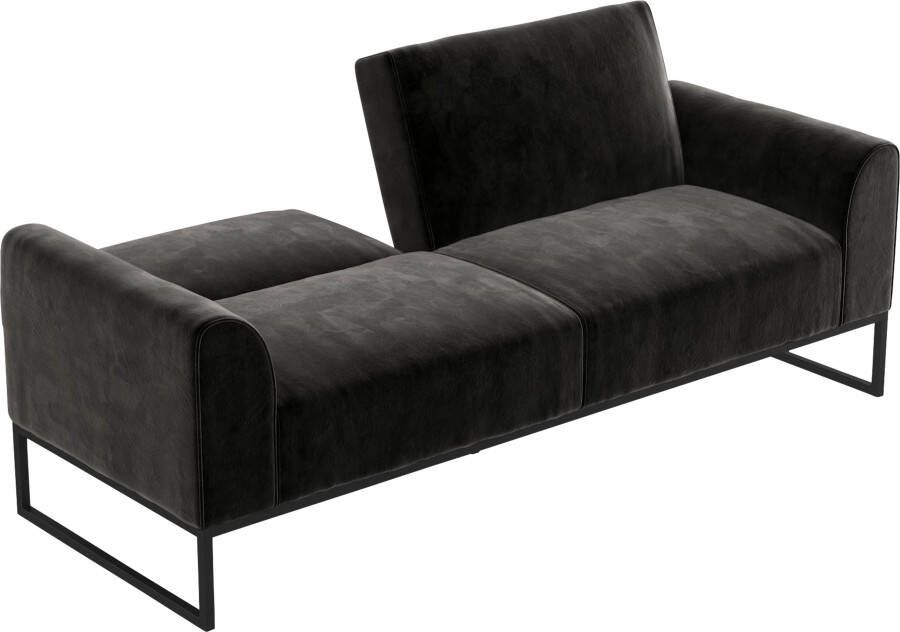 CosmoLiving by Cosmopolitan Slaapbank Adley Veloursstof slaapfunctie rugleuning 2-delig zithoogte 47 5 cm (1 stuk) - Foto 8