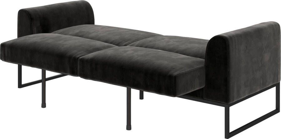 CosmoLiving by Cosmopolitan Slaapbank Adley Veloursstof slaapfunctie rugleuning 2-delig zithoogte 47 5 cm (1 stuk) - Foto 13