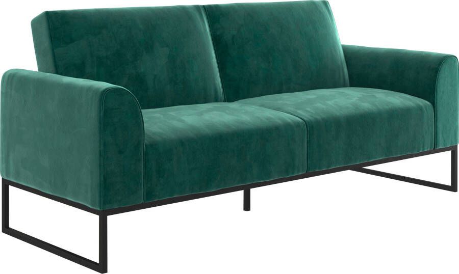 CosmoLiving by Cosmopolitan Slaapbank Adley Veloursstof slaapfunctie rugleuning 2-delig zithoogte 47 5 cm (1 stuk) - Foto 11