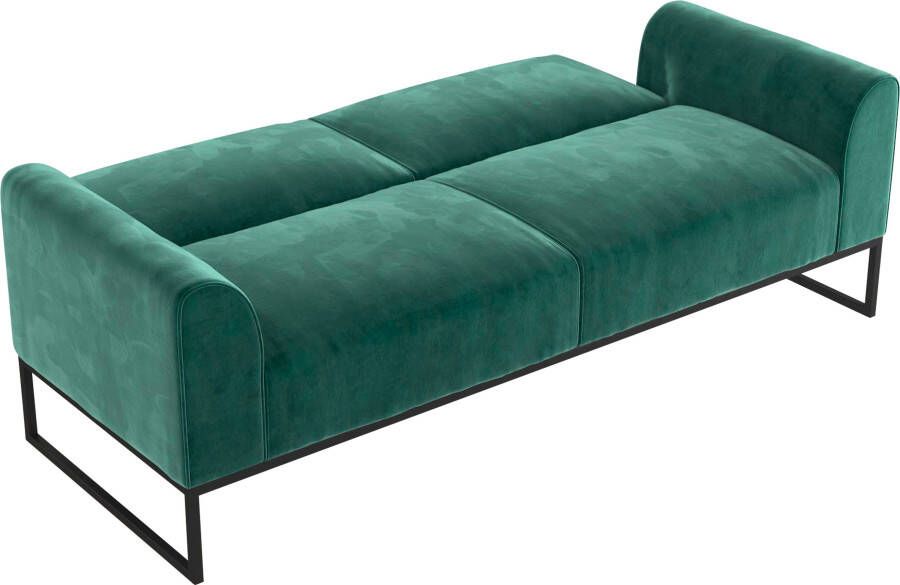 CosmoLiving by Cosmopolitan Slaapbank Adley Veloursstof slaapfunctie rugleuning 2-delig zithoogte 47 5 cm (1 stuk) - Foto 9