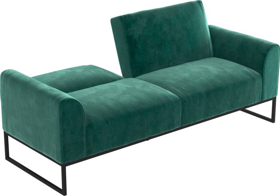 CosmoLiving by Cosmopolitan Slaapbank Adley Veloursstof slaapfunctie rugleuning 2-delig zithoogte 47 5 cm (1 stuk) - Foto 8