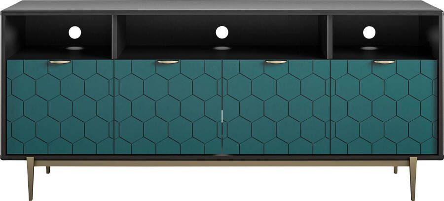 CosmoLiving by Cosmopolitan Tv-meubel Olivia voor tv's tot 65" 45 kg kabelinvoer breedte 151 5 cm hoogte 65 cm (1 stuk) - Foto 5