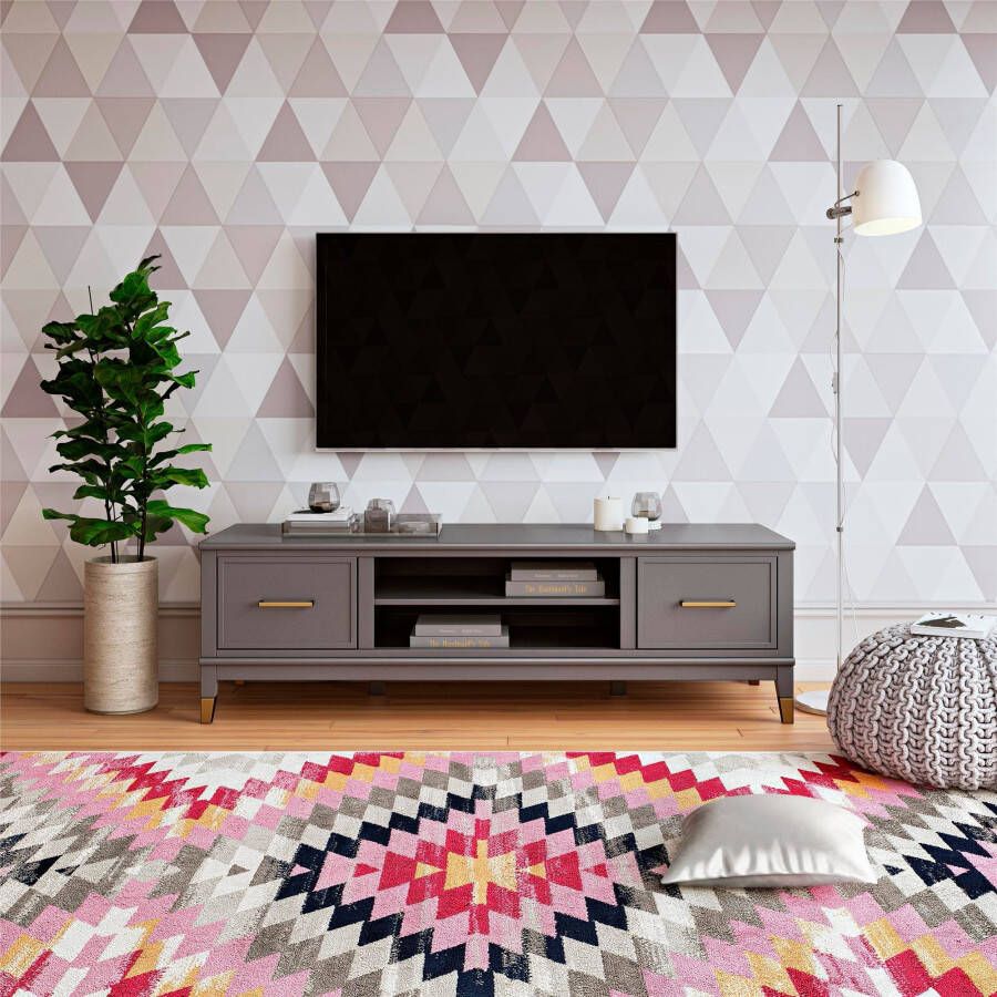 CosmoLiving by Cosmopolitan Tv-meubel Westerleigh Commode met 3 x kabeldoorvoeren MDF breedte 152 cm - Foto 2