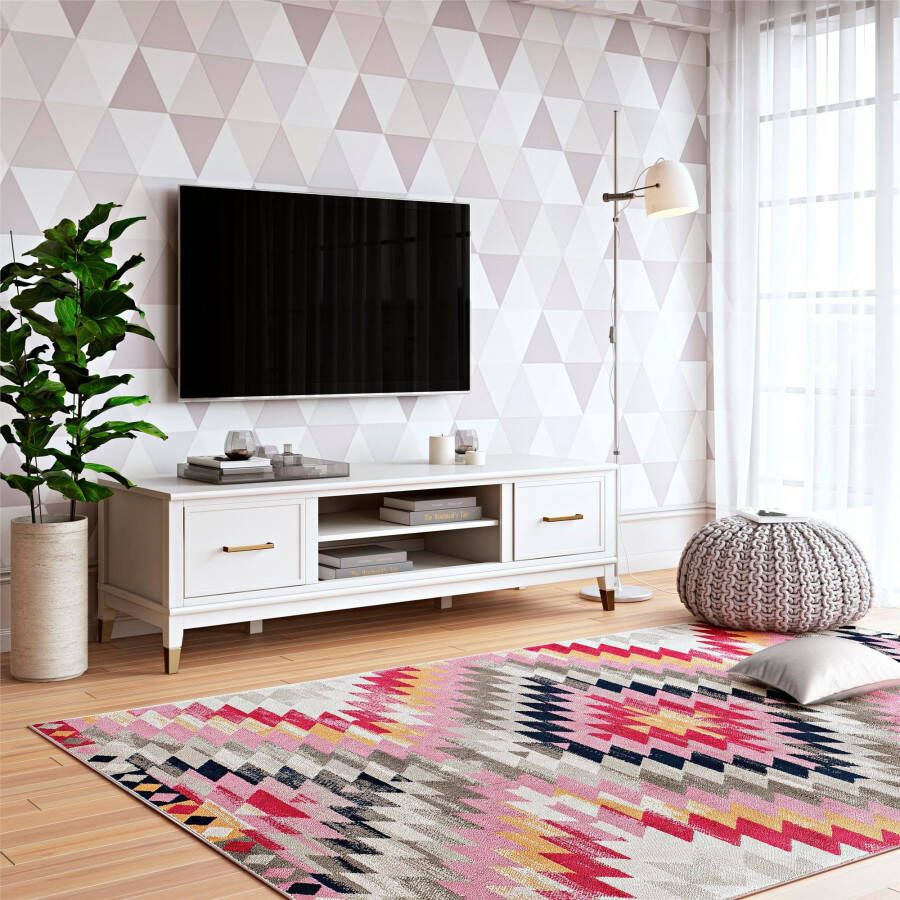 CosmoLiving by Cosmopolitan Tv-meubel Westerleigh Commode met 3 x kabeldoorvoeren MDF breedte 152 cm - Foto 3