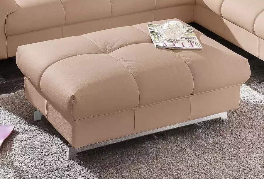 COTTA Zithoek Chef Set bestaande uit: 2-zitsbank met hoofdverstelling & hocker (set)