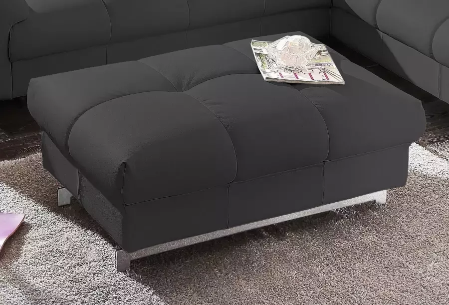 COTTA Zithoek Chef Set bestaande uit: 2-zitsbank met hoofdverstelling & hocker (set)