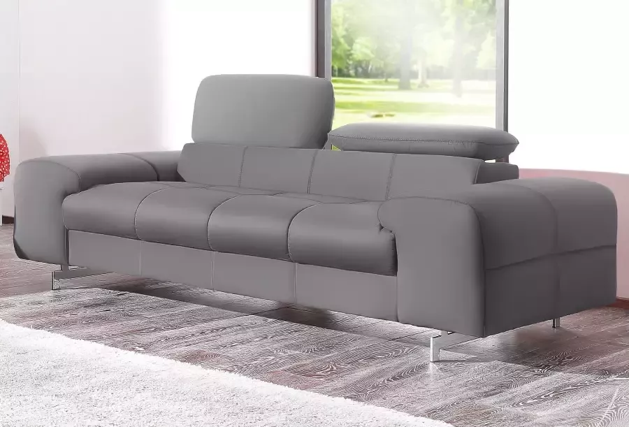 COTTA Zithoek Chef Set bestaande uit: 2-zitsbank met hoofdverstelling & hocker (set)