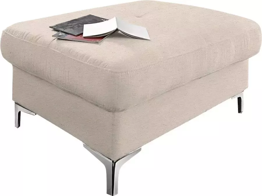 COTTA Zithoek Sammy U-vorm Set bestaande uit: woonlandschap met hoofdverstelling & hocker (set)