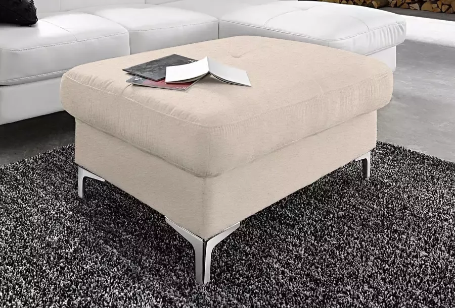 COTTA Zithoek Sammy U-vorm Set bestaande uit: woonlandschap met hoofdverstelling & hocker (set) - Foto 3