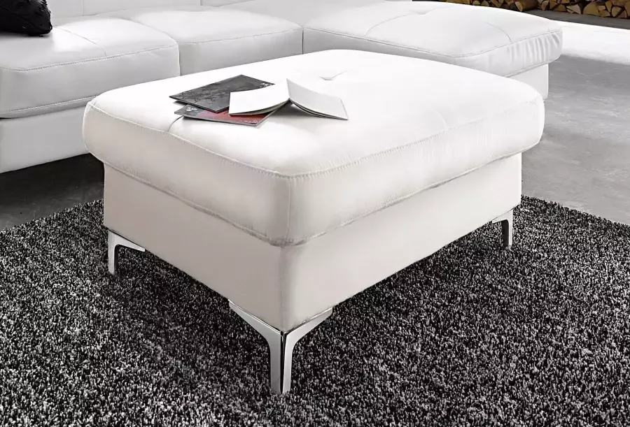 COTTA Zithoek Sammy U-vorm Set bestaande uit: woonlandschap met hoofdverstelling & hocker (set)