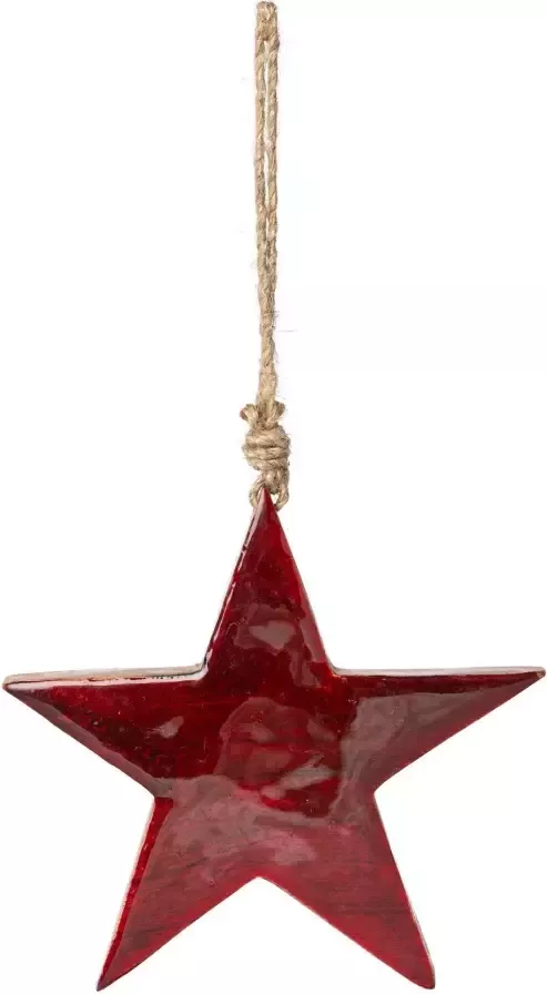 Creativ deco Sierster Kerstster kerstversiering (6 stuks)